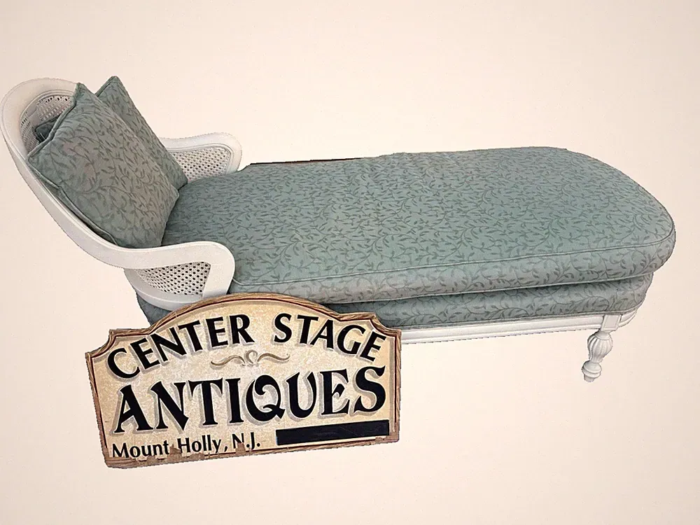 60874 Romantic Shabby Sofa Chaise Lounge Chair