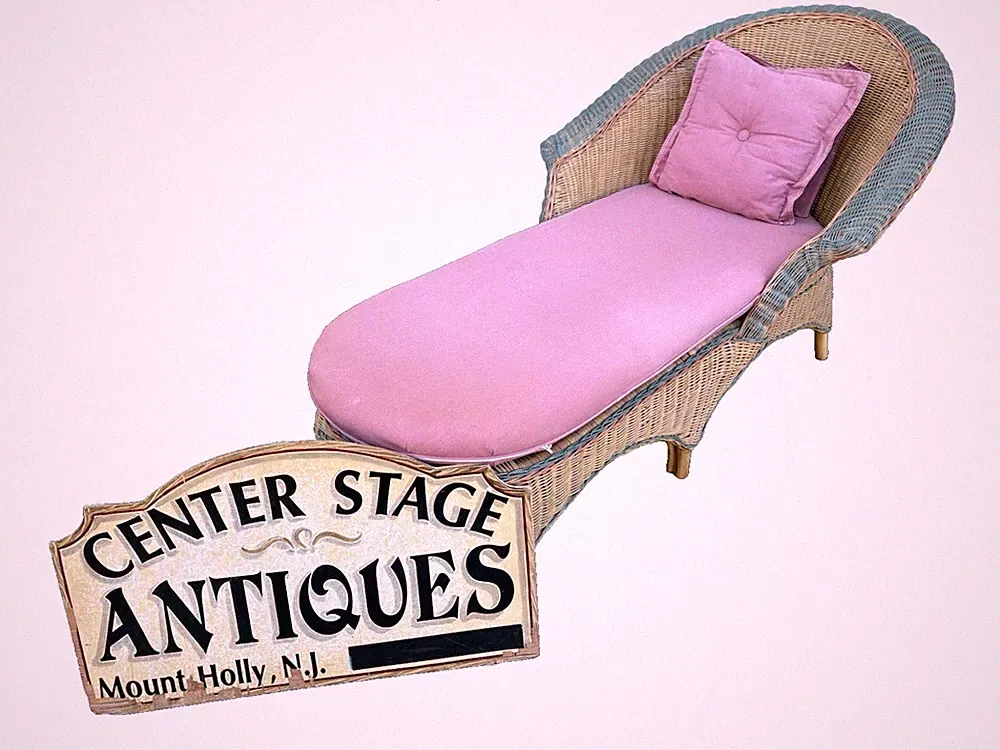 67019 Wicker Typhoon Furniture Chaise Lounge Chair