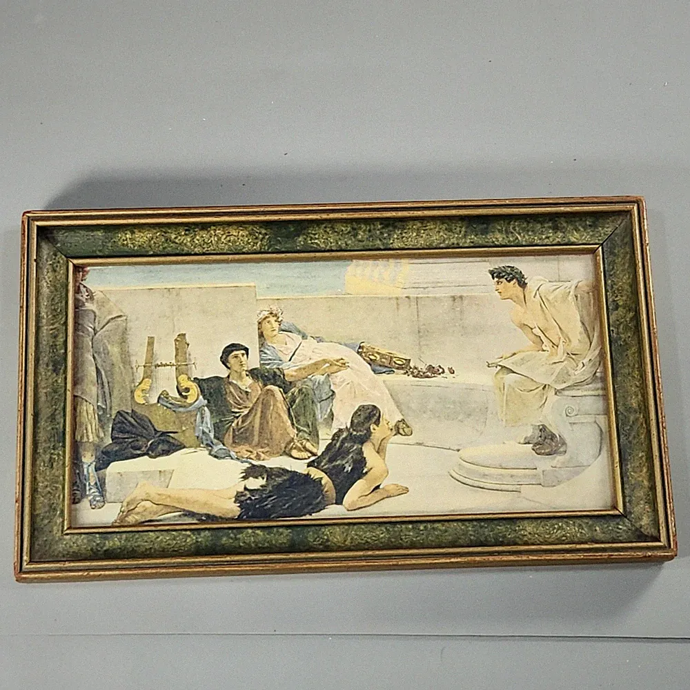 Antique Alma-Tadema A Reading from Homer Framed Print Victorian Classical Greek