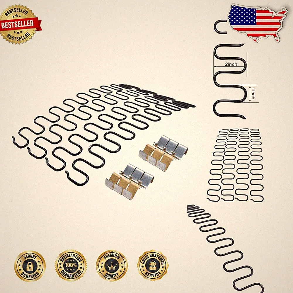 Durable 15" Upholstery Spring Kit - 4pc for Antique Furniture Restoration