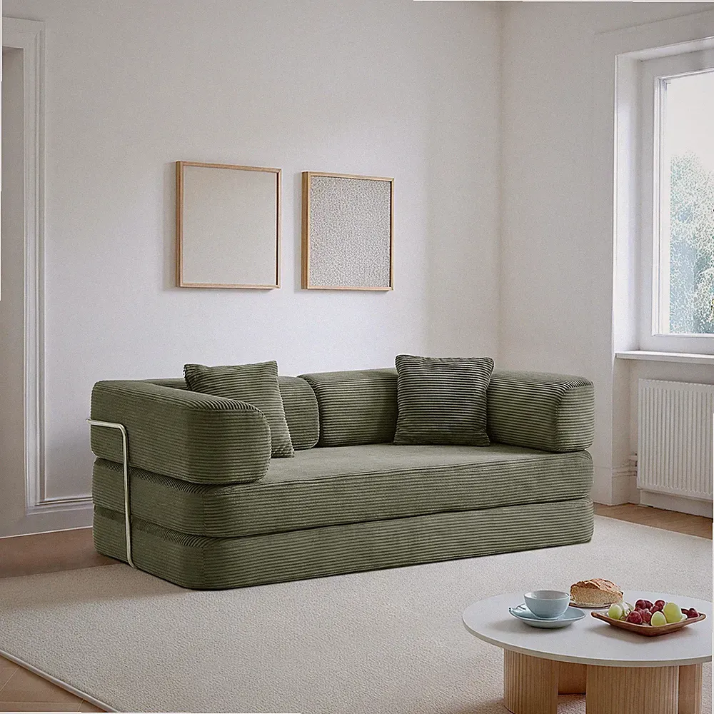 Floor Couch,Compressed Sofa,Convertible Floor Sofa Bed with Convertible Blanke
