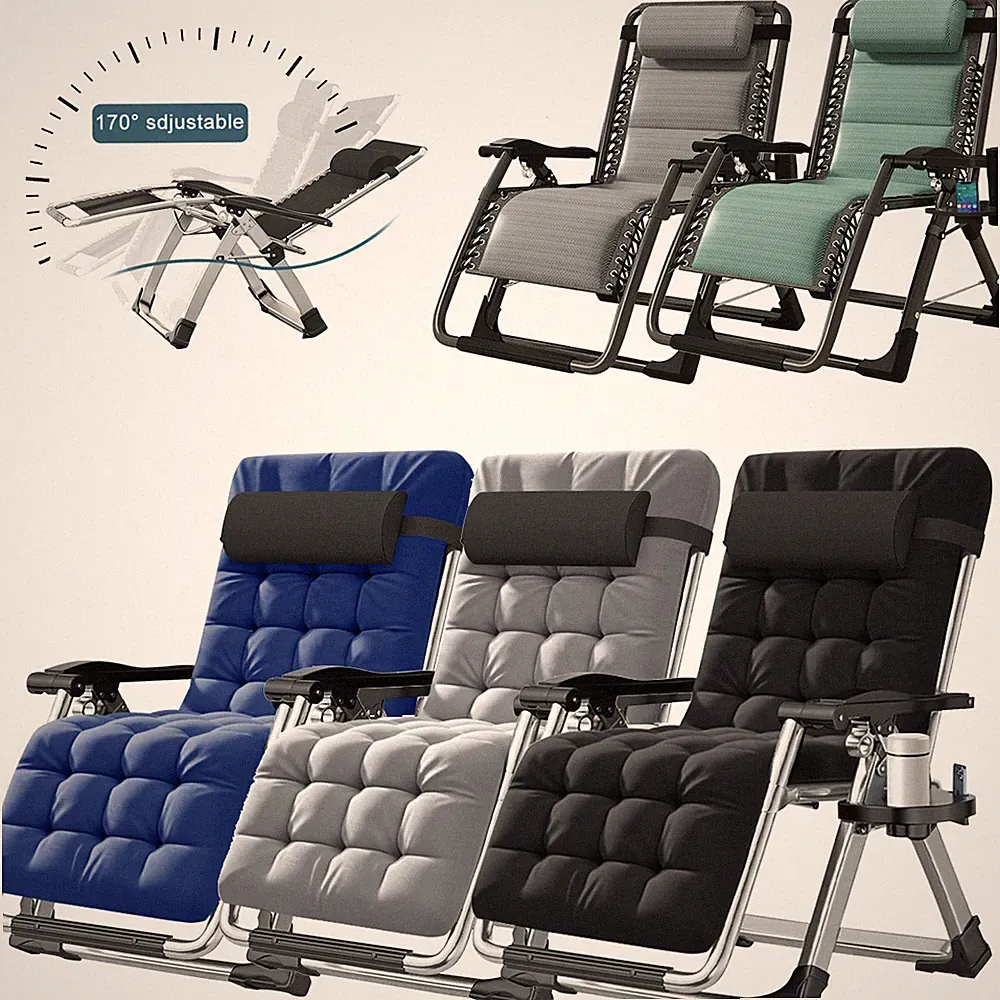 MOPHOTO Zero Gravity Chair Recliner Chaise Lounge & Mattress for Outdoor Adult