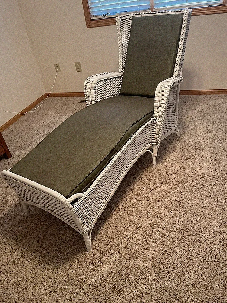 Wicker Chaise Lounge From 1920’s Very Good Condition Over 100 Years Old