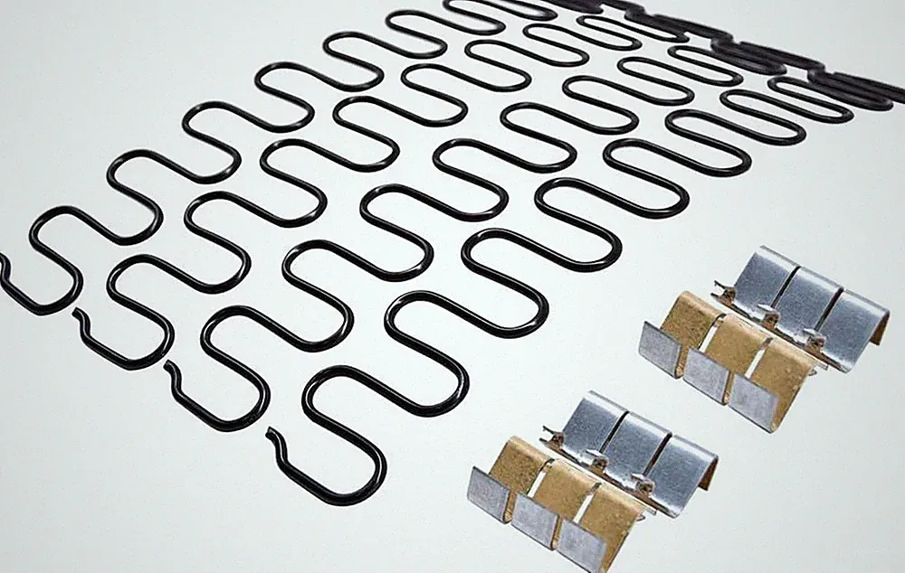 Yoogu 15" Upholstery Spring Replacement- 4Pk with Z Clips Wire for Furniture Dec
